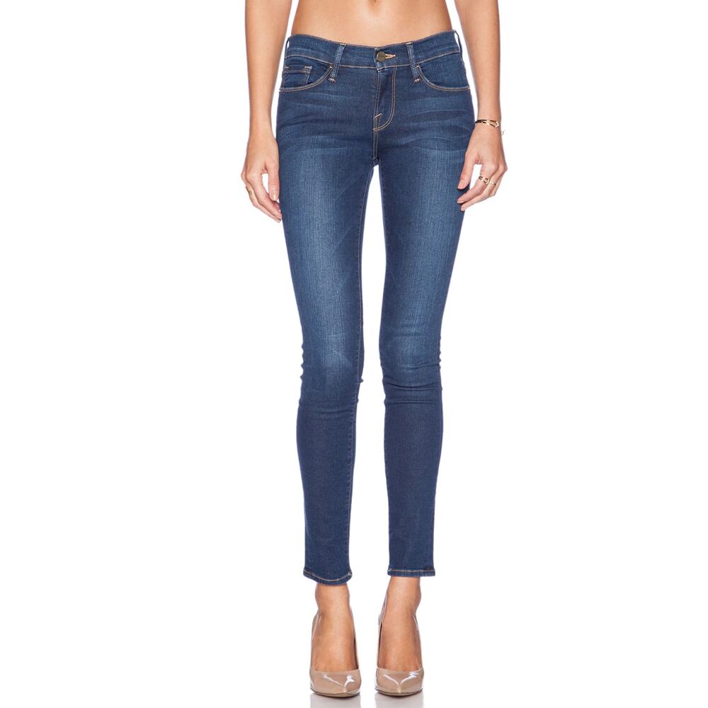 FRAME Le Skinny de Jeanne Slim Fit Ankle - Size 30 - Columbia Road Wash RRP $199